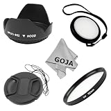 Lens Accessory Kit For 52MM DSLR Camera – Includes: Ultraviolet UV Filter + Hard Tulip Flower Lens Hood + White Balance Lens Cap + Center Pinch Lens Cap + 1 Ultra Fine Microfiber Lens Cleaning Cloth (NIKON D40 D50 D60 D80 D90 D300S D700 D3000 D3100 D5000 D5100 D7000)