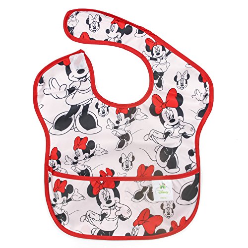 Bumkins Disney Baby Waterproof SuperBib, Minnie Classic (6-24 Months)