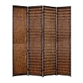 4 Panel Albata Screen - Gold/ Brown