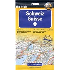 Schweiz 1 : 275 000. Ausgabe 2008. Stra�enkarte: Offizielle Stra�enkarte Automobilclub der Schweiz mit 10 Stadtpl�nen