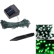 55ft 100 LED Solar String Fairy Lights Green Outdoor Garden Xmas 55ft 100 LED Solar String Fairy Lights Green Outdoor Garden Xmas