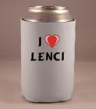 Custom Beverage Can / Bottle Cover (Coolie) with I Love Lenci