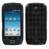 TPU Smoke Argyle Silicone Skin Gel Cover Case Samsung Exhibit 4G T759