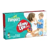 Pampers Easy Ups Trainers - Boys Size 4 2T-3T Diapers Mega Pack 44 Count