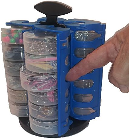 StoreRite 24 Clear Acrylic Storage Containers Organizer - Men and Women Gift, Crafts, Household, Kitchen, Beads, Sewing, Jewelry, Scrapbook, Dollhouse, Hardware, Desk, Fishing, Electronic, Hobbies Supplies- 100% Satisfaction Guarantee