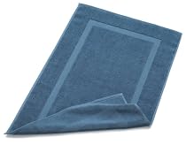 Pinzon Luxury Banded Bath Mat, Marine