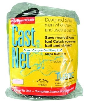 Betts Tyzac Series Cast Net, 7-Feet x 3/8-Inch