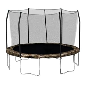 Skywalker Trampolines Round Trampoline and Enclosure with Camo Spring Pad, 12 Feet