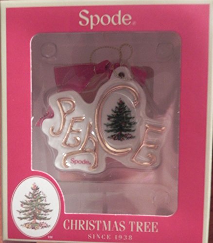 Spode Christmas Tree Peace Disk Ornament