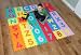 Alphabet numbers coloured soft play mats