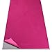 Gaiam No-Slip Yoga Mat Towel, Fuchsia/Pink