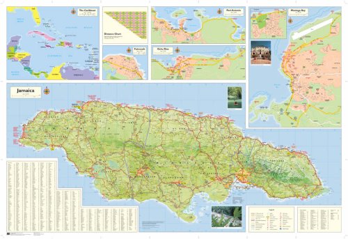 City Travel Guides Discounted  Books : Shell Road Map of Jamaica