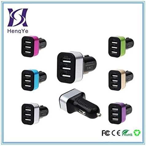 Hengye Car USB Charger, Hot Pink, 5.0v 5.1a Electric Intelligent and Classical Return Rapid Charging
