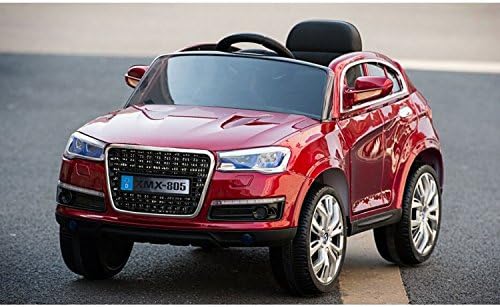 Ultimate 12v Audi Q7 Style Battery Operated Ride on Car with Remote Control and LED Wheels-Red