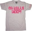 Dodgeball Go Balls Deep Gray Men's T-Shirt Tee