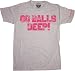 Dodgeball Go Balls Deep Gray Men's T-Shirt Tee