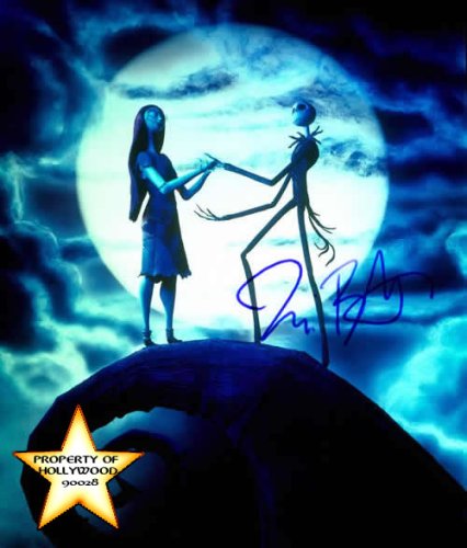 Tim Burton Signed Nightmare Before Christmas 8x10