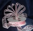 Organza Polka Dot Ribbon -5/8"- White/Red Dots - 25 Yards (75 Ft)