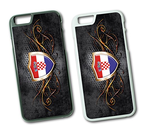 iPhone Kroatien Hrvatska 5 Hard Tasche Flip Hülle Case Cover Schutz Handy iPhone 6 Schwarz