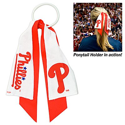 Philadelphia Phillies Ponytail Holder Hair Tie Ribbon at Amazon.com