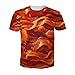 Uideazone Mens 3d Delicious Food Bacon Print Tee Short Sleeve T-Shirt,M1,Asia XXL= US XL