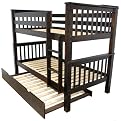 Mission Bunk Bed with Trundle - Dark Cherry