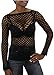 ToBeInStyle Women's Long Sleeve Fishnet Clubwear Top