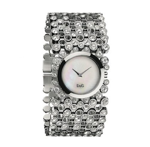 D&G Dolce&Gabbana Damen-Armbanduhr RISKY SS MOP DIAL BRC DW0243
