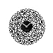 Mixed Numbers Wall Clock - Black (Small)