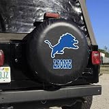NFL Detroit Lions Black Logo Tire Cover