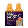 Swiffer Wet Jet Antibacterial Cleaner with Febreze Citrus and Light Scent, Cleaner Refill, two 1.25 Liter bottles