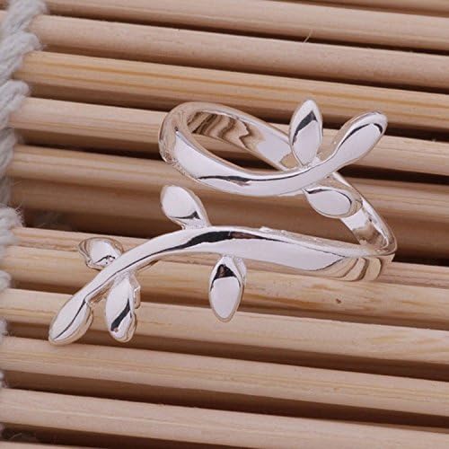 New Fashion Branch of Tree Ring Adjustable Hot Gift (Color: Silver)