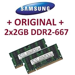 4GB Samsung Dual Channel Kit: 2 x 2 GB = 4GB 200 pin DDR2-667 SO-DIMM - passend f�r Acer Aspire Notebook 5570 Serie + 5580 Serie + 5610 Serie + 5710 Serie + 7220 Serie + 7520 Serie + 7520G Serie + 8920 + 8920G + 9410 Serie + 9412