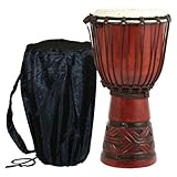 Celtic Labyrinth Djembe w/ FREE Tote Bag, 15-16 Tall x 8-9 Head