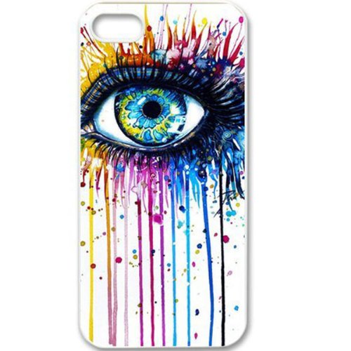 S9Q Colorful Eye Retro Funny Vintage Patterned Hard Back Case Cover Skin For Apple iPhone 5 5G 5S Style A