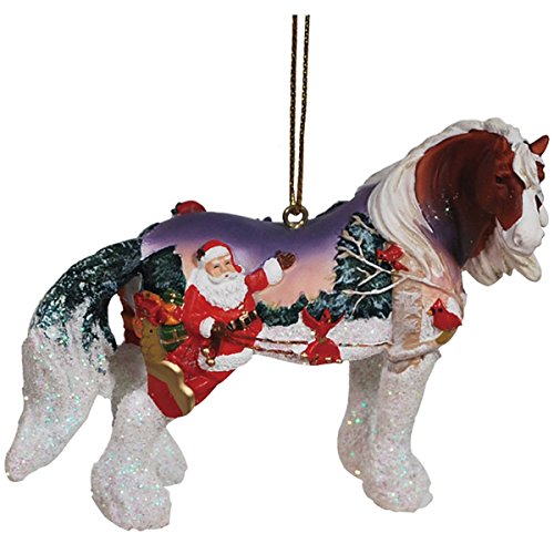 Westland Giftware Horse of a Different Color Ornament, Santa Cardinals