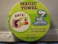 Snoopy By Schulz Magic Towel - Place in Warm Water and Watch It Grow to 11.8