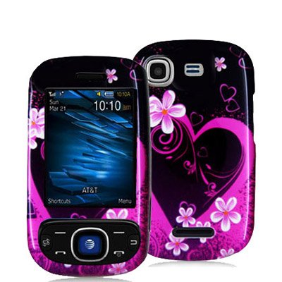 Samsung Strive A687 Purple Love Protective Case Faceplate Cover