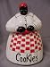 Mammy Cookie Jar - Red & White Checkered