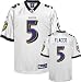 Joe Flacco Jersey: Reebok White Replica #5 Baltimore Ravens Jersey - XX-Large