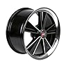 Hurst Dazzler Black Accent/Clear Coat Wheel with Mirror Machined Face (17x9"/5x114.3mm)