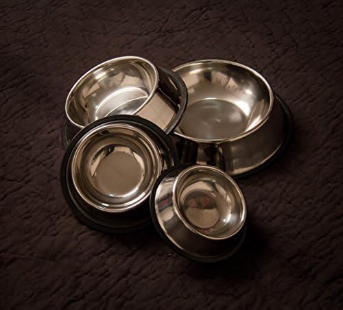 [Paradise For Pets] Non-Slip &amp; Non-Tip Stainless Steel Pet Bowl - Small