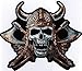 Viking Skull Awesome Large Embroidered Quality Biker BACK Vest Patch LRG-0020