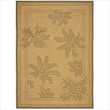 Safavieh CY6683-39 Courtyard Collection Natural and Gold Indoor/Outdoor Area Rug, 9-Feet 2-Inch by 12-Feet 6-Inch