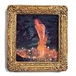 Midsummer Eve - Gold Frame Magnet with pop-out easel (2-3/4" x 2-1/2")