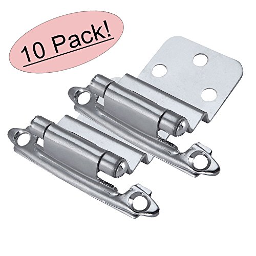 Cosmas 17128-CH Polished Chrome Cabinet Hardware Hinges 3/8