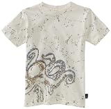 Charlie Rocket Boys 2-7 Double Color Mini Stripe Tee, Creamy, 7