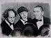 Search : Three Stooges Sketch Portrait, Charcoal Graphite Pencil Drawing - Double Matt Reproduction (11" x 14") (WU085)