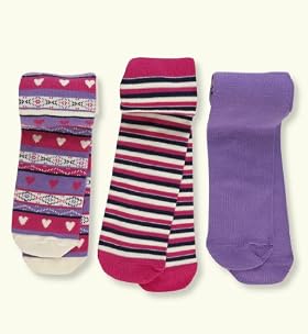 3 Pairs of Younger Girls' Assorted Tights