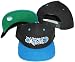 Orlando Magic Black/Blue Two Tone Snapback Adjustable Plastic Snap Back Hat / Cap